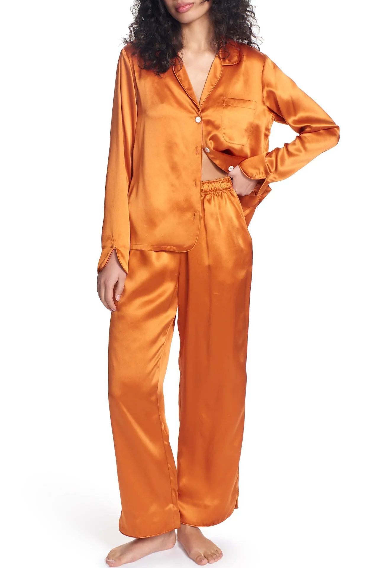 OPAL SILK PAJAMA LOUNGE SET