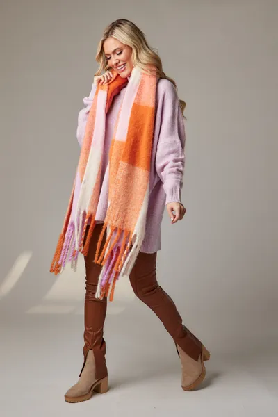 Orange Scarf Wrap