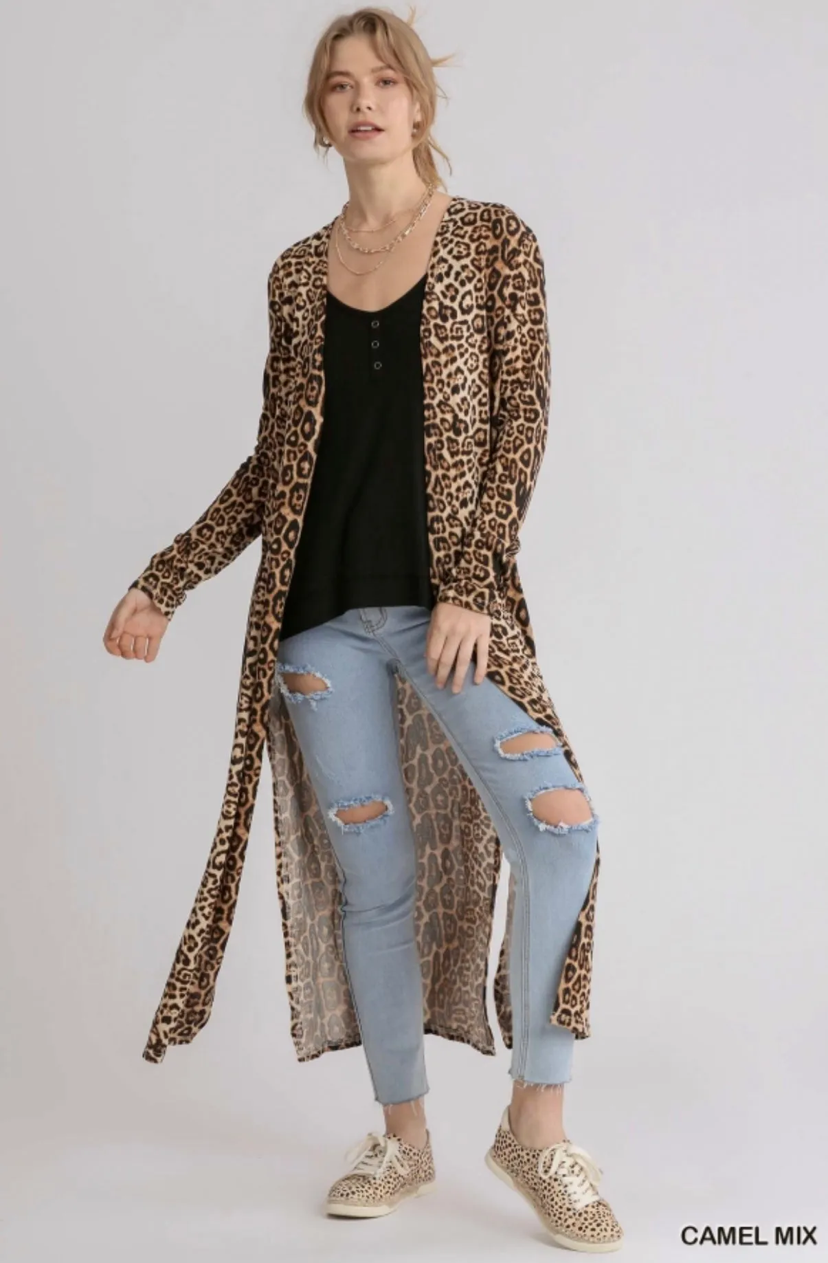 Penny Leopard Print Cardigan