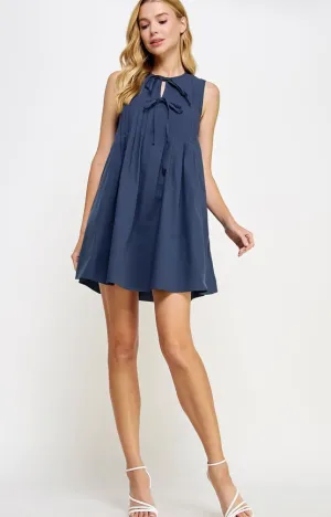 Pintuck Poise Mini Dress