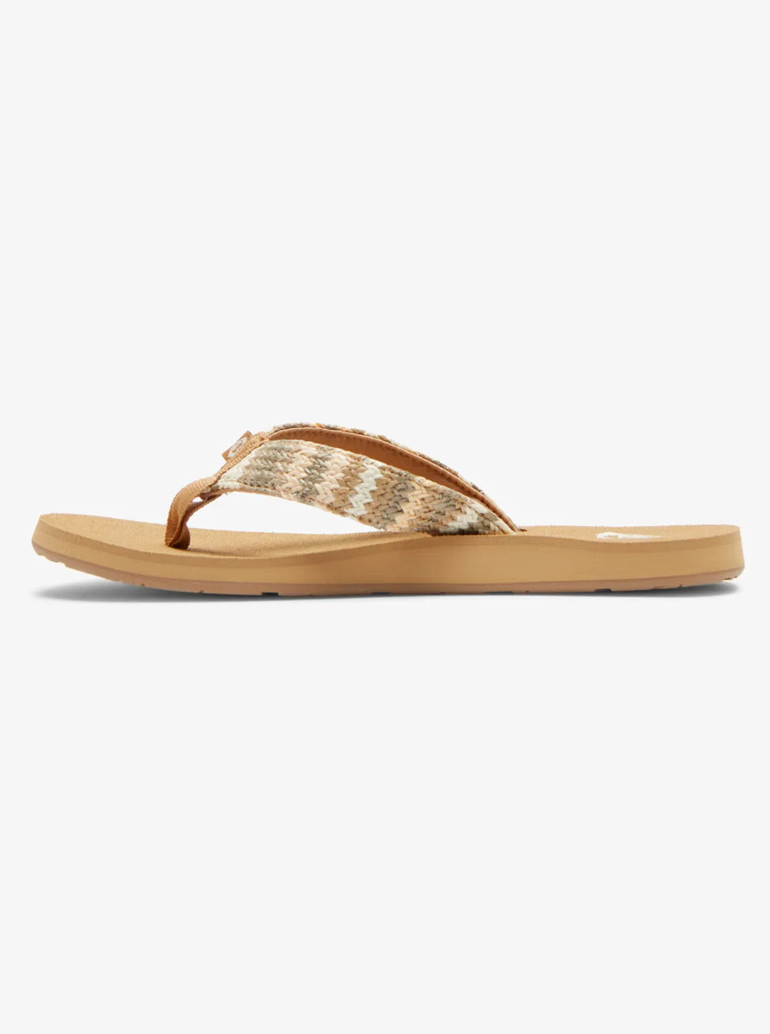Porto Raffia Flip-Flops - Fall Leaf Multi