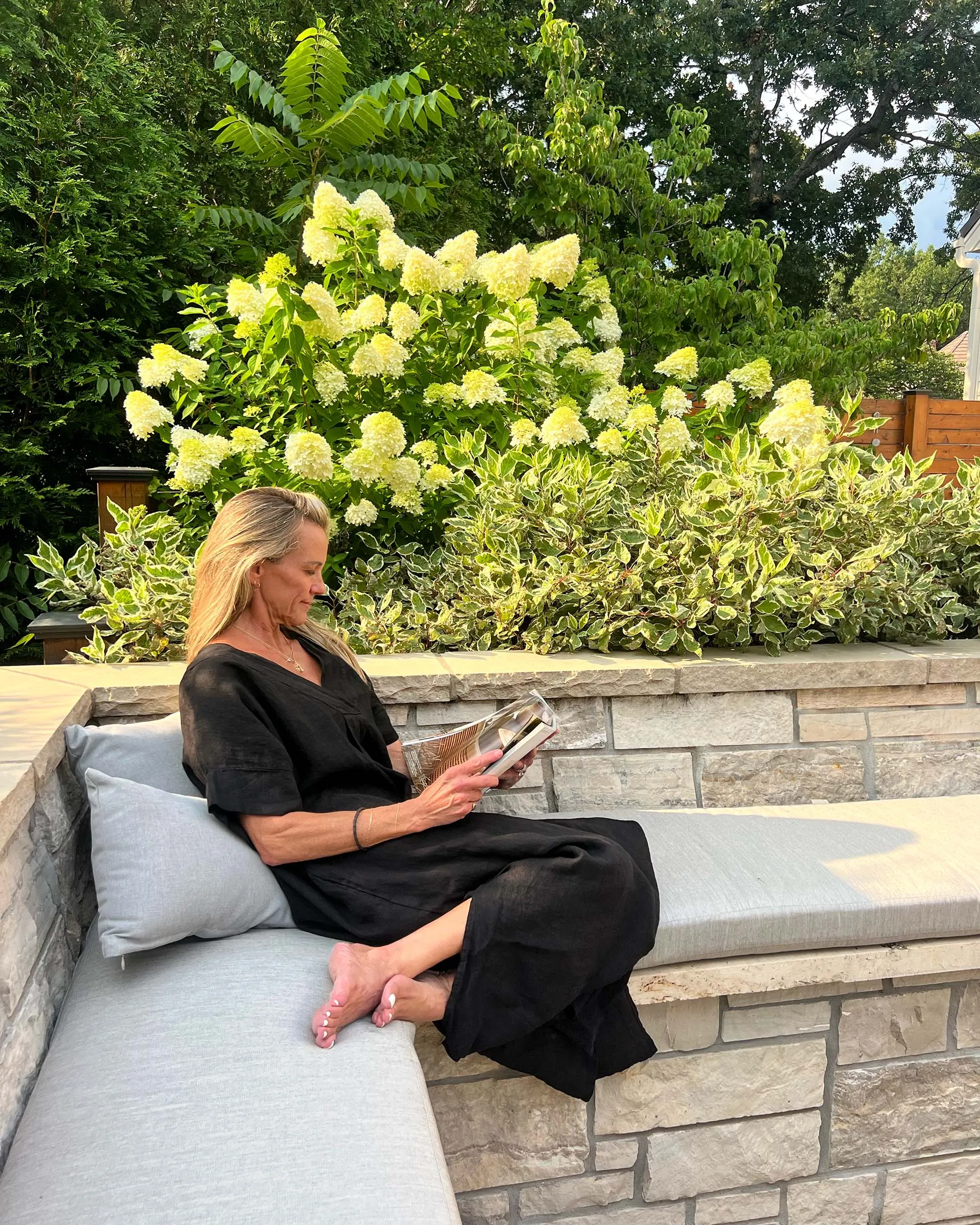 Provence Linen Kaftan Dress