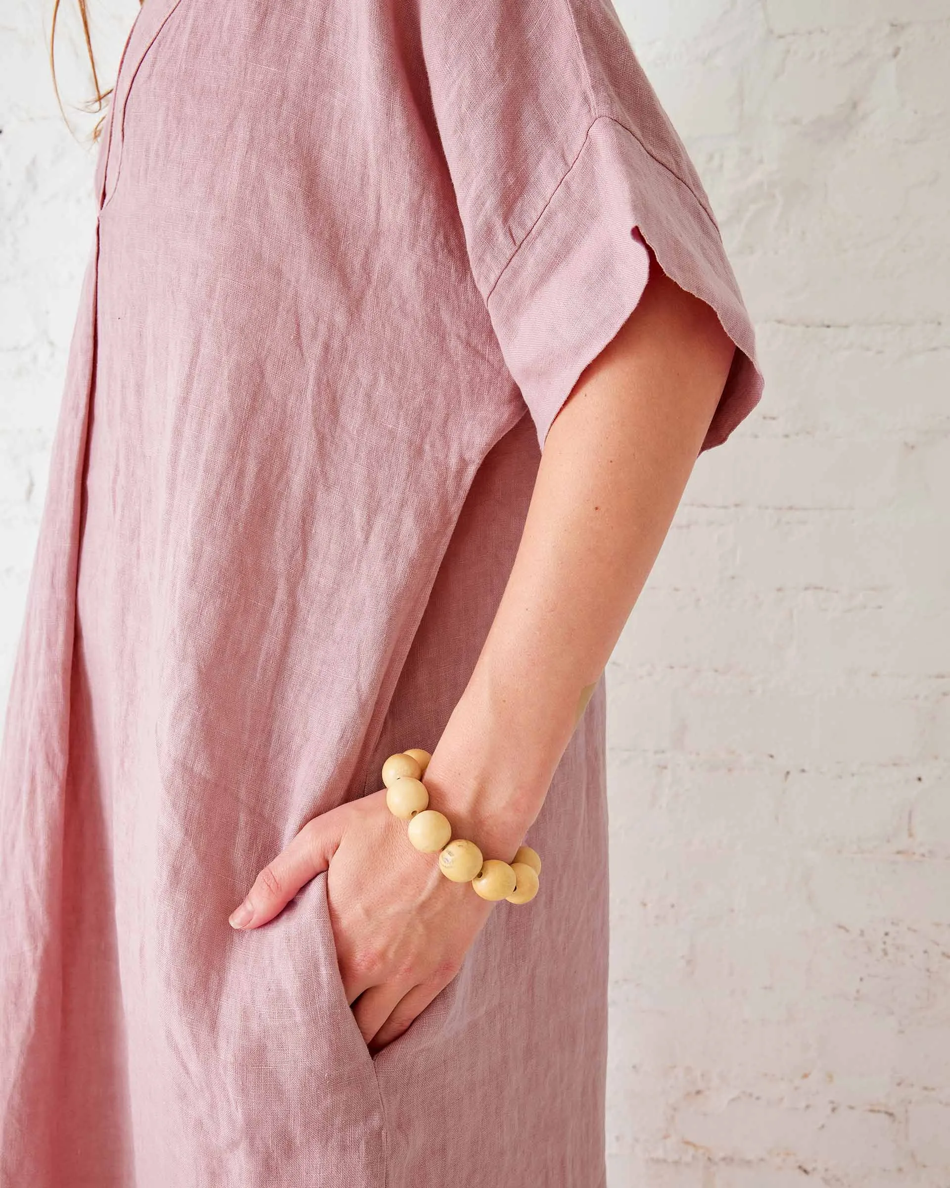 Provence Linen Kaftan Dress