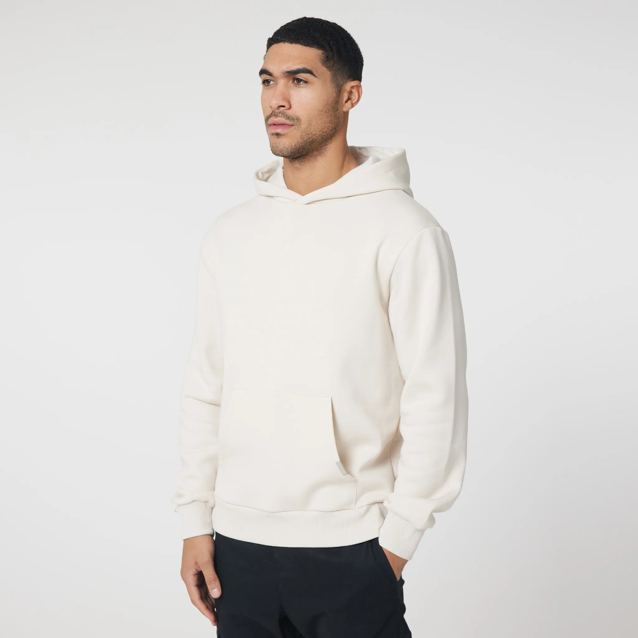 Relaxed Fit Hoodie | Light Stone