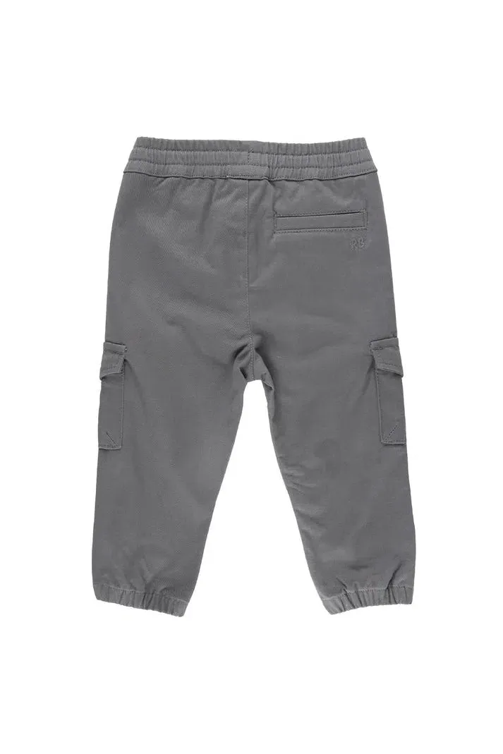 Ruffle Butts - Smoke Gray Slim Cargo Joggers