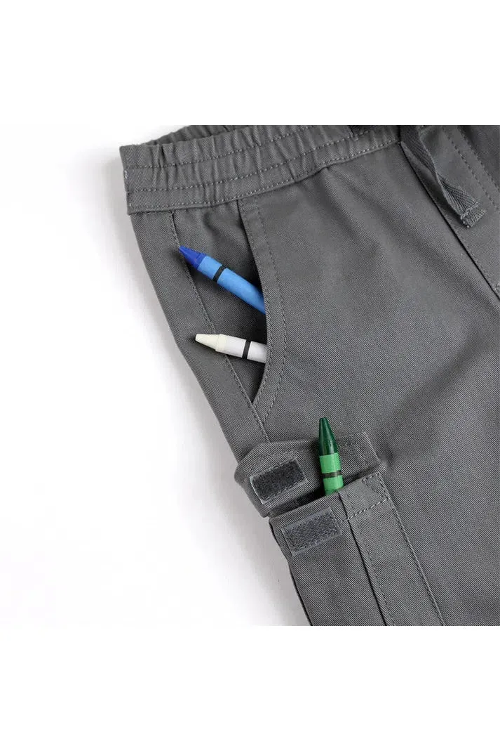Ruffle Butts - Smoke Gray Slim Cargo Joggers