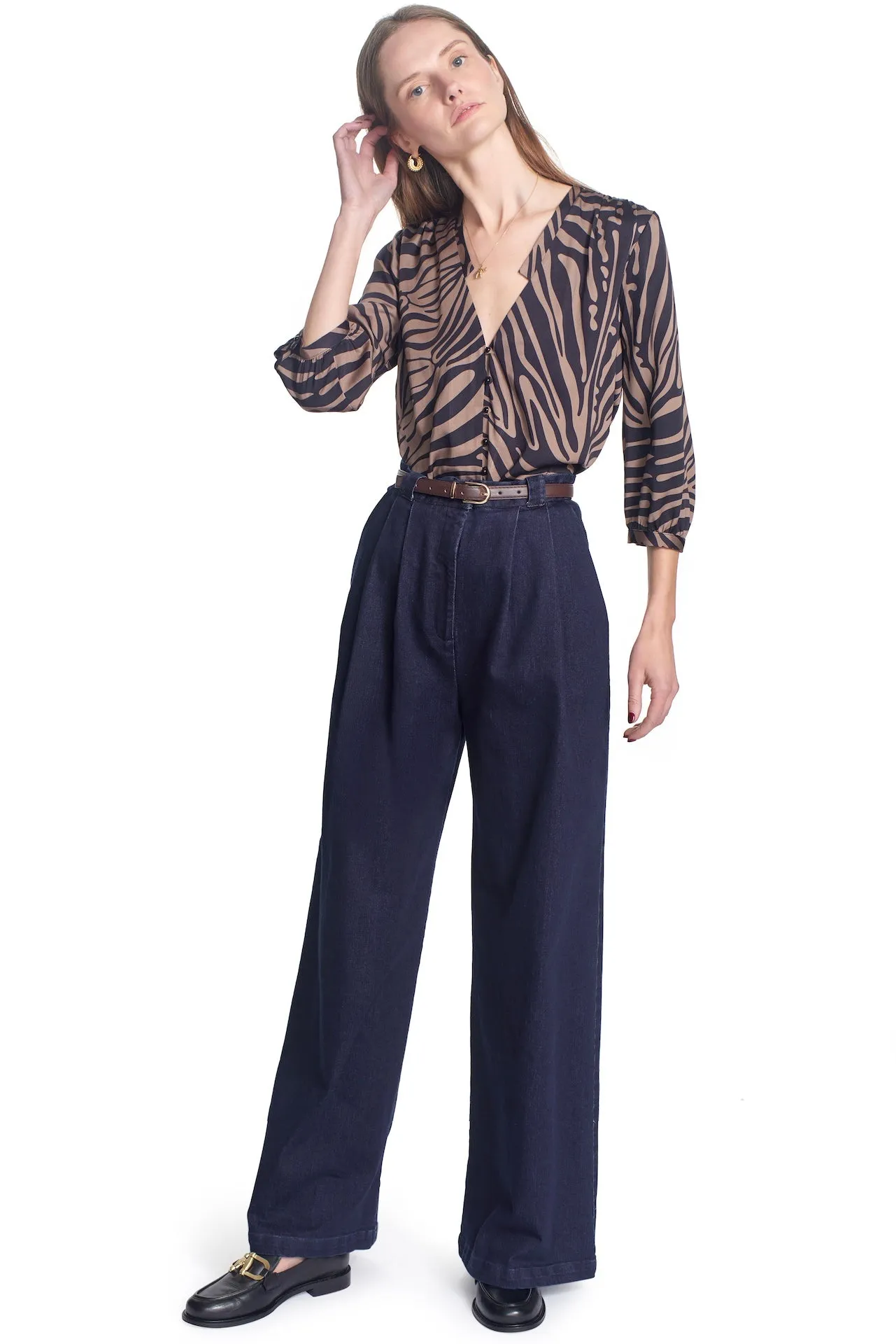 THE JESSINA TOP- zebra