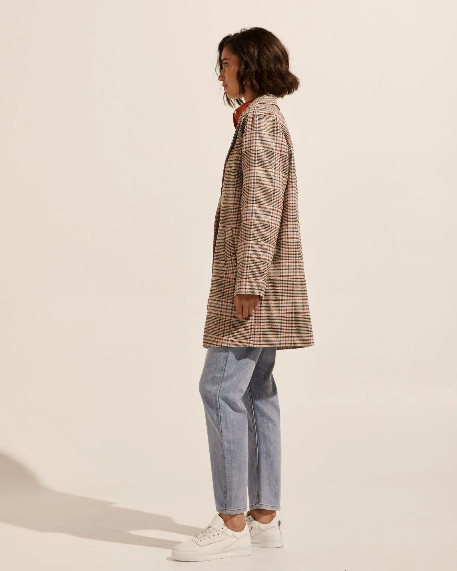 transit coat - musk check