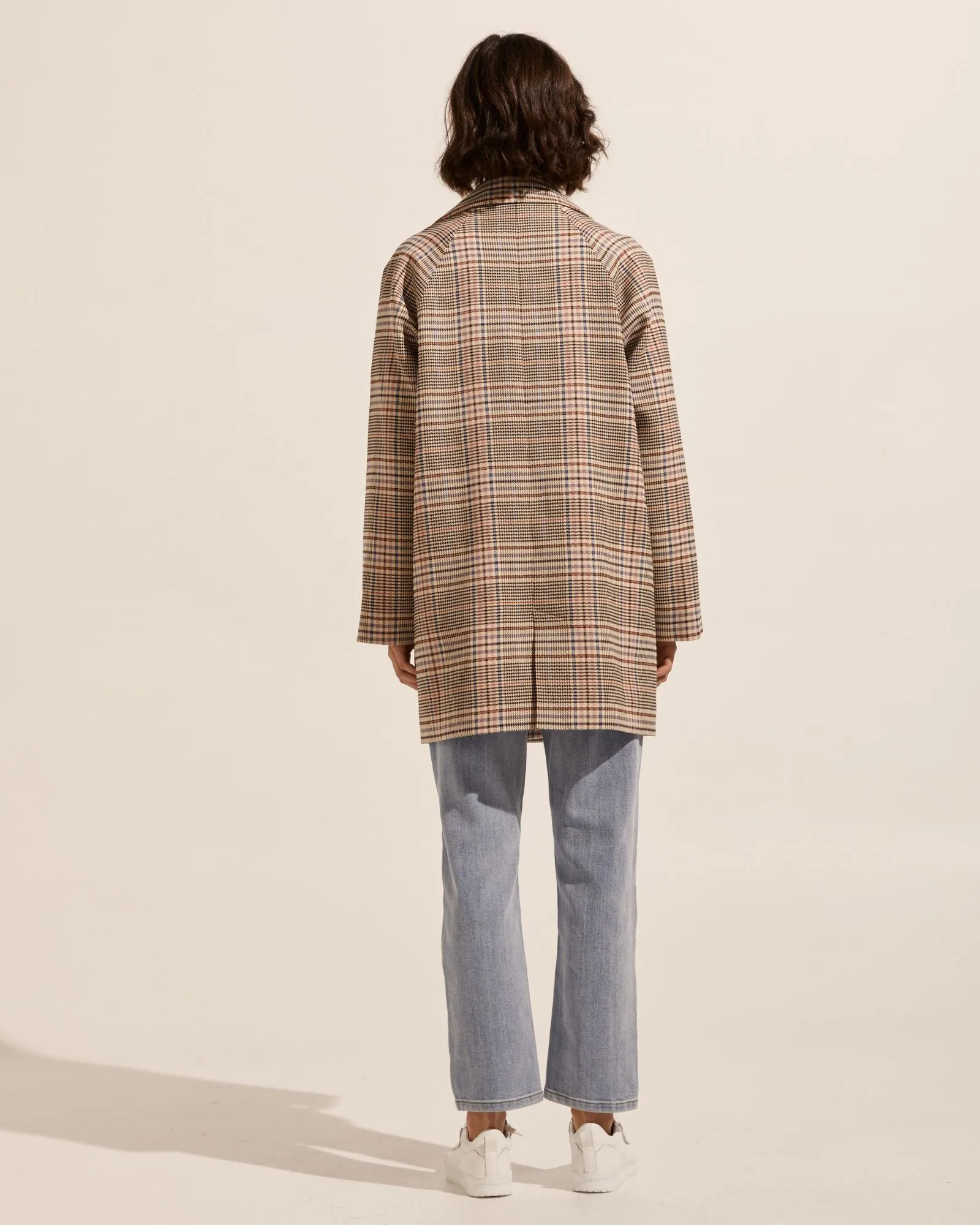 transit coat - musk check