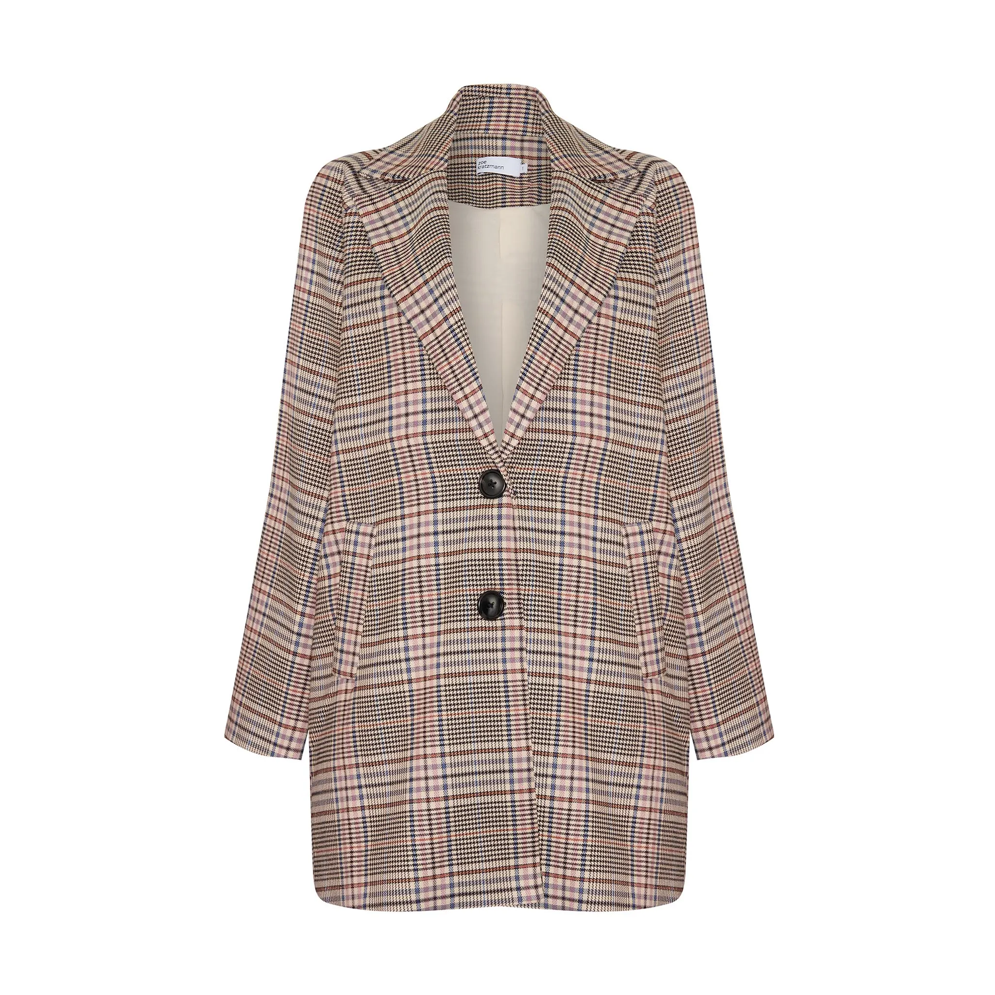 transit coat - musk check