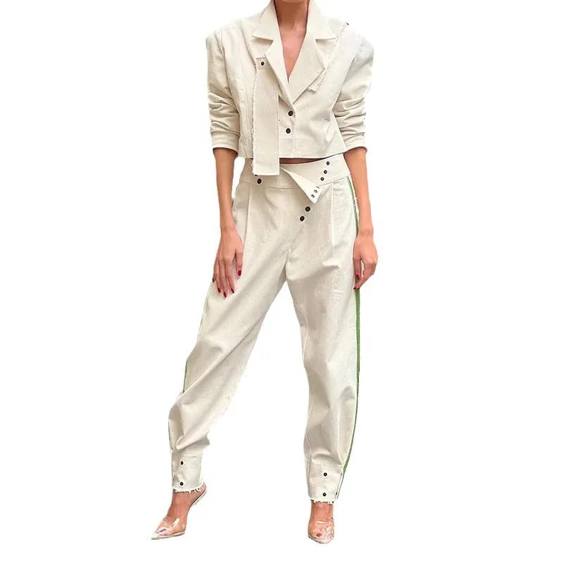 Unique design casual Suit pant
