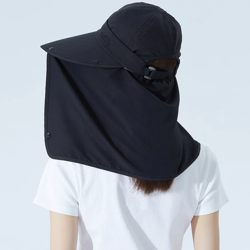 Unisex Fishing Hiking Sun Protection Face Neck Cover Flap Hat UPF 50 