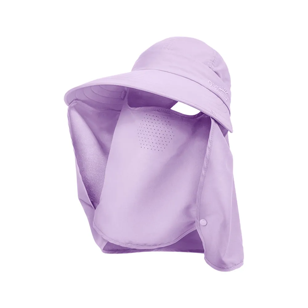 Unisex Fishing Hiking Sun Protection Face Neck Cover Flap Hat UPF 50 