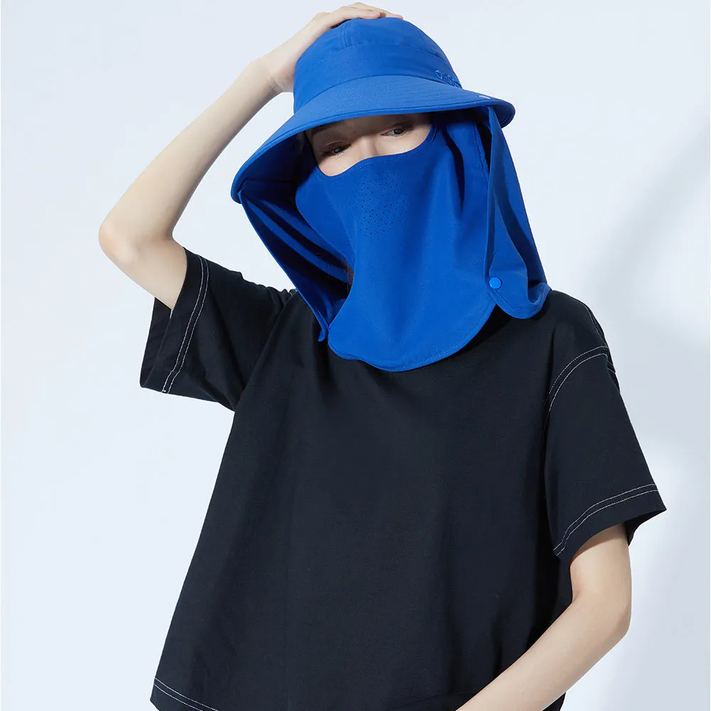 Unisex Fishing Hiking Sun Protection Face Neck Cover Flap Hat UPF 50 