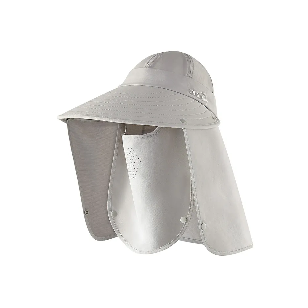 Unisex Fishing Hiking Sun Protection Face Neck Cover Flap Hat UPF 50 