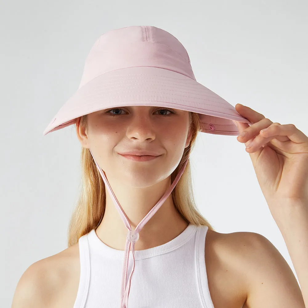Unisex Fishing Hiking Sun Protection Face Neck Cover Flap Hat UPF 50 