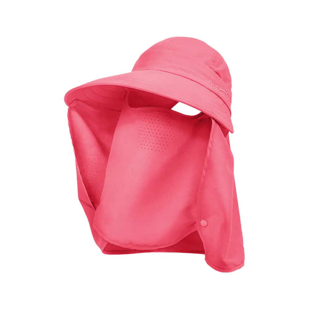 Unisex Fishing Hiking Sun Protection Face Neck Cover Flap Hat UPF 50 