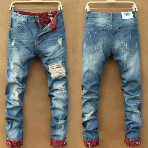 VINTAGE DISTRESSED PLEATED JEANS 732 design