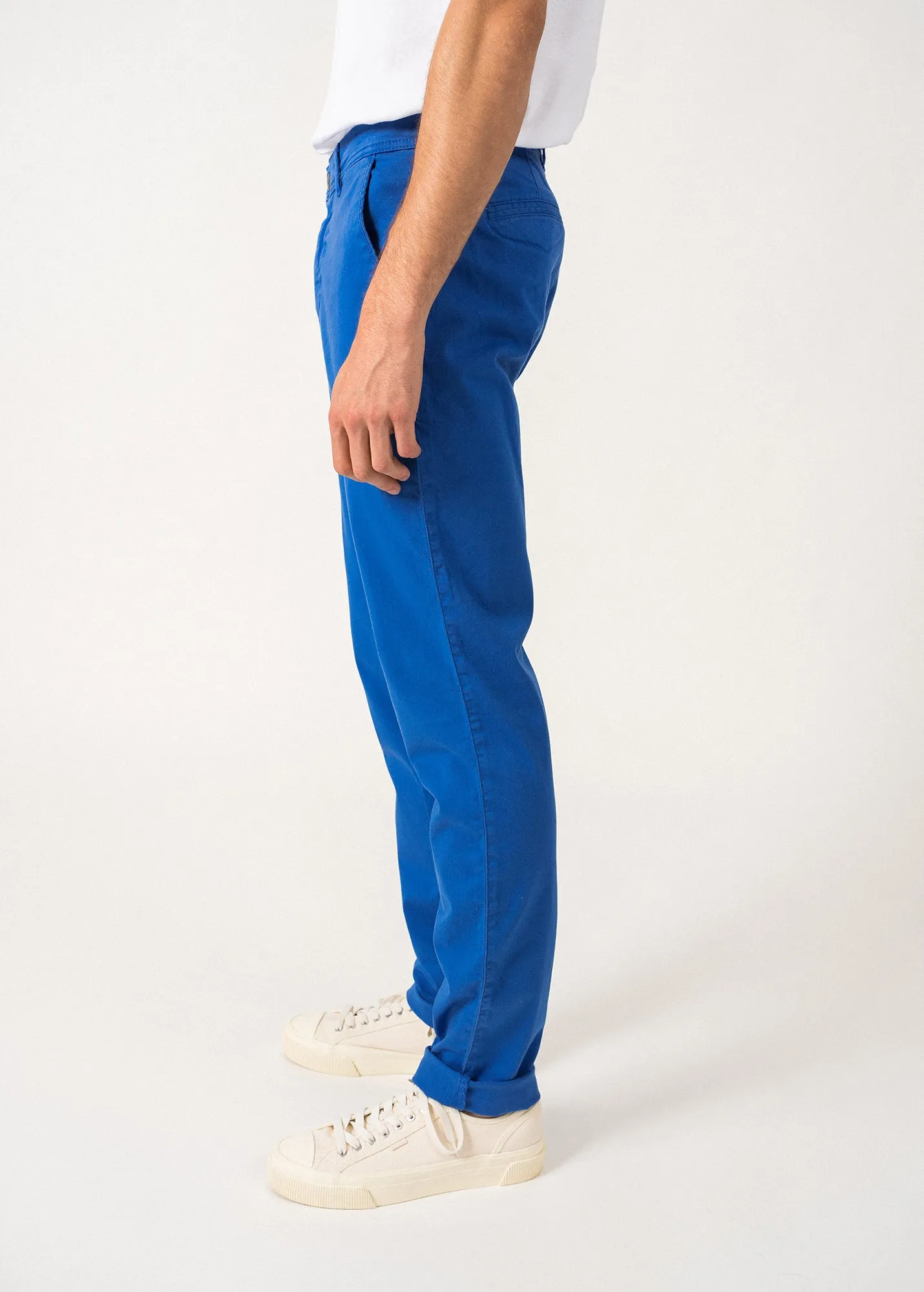 Voile Eté chino pants - in stretch cotton twill (MER)