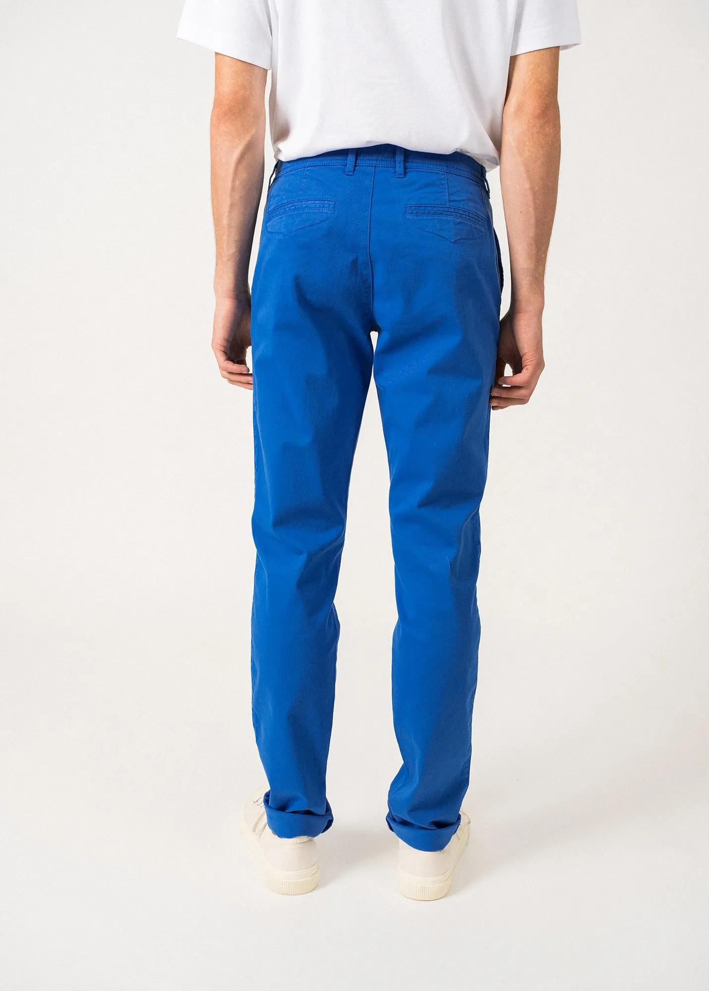 Voile Eté chino pants - in stretch cotton twill (MER)