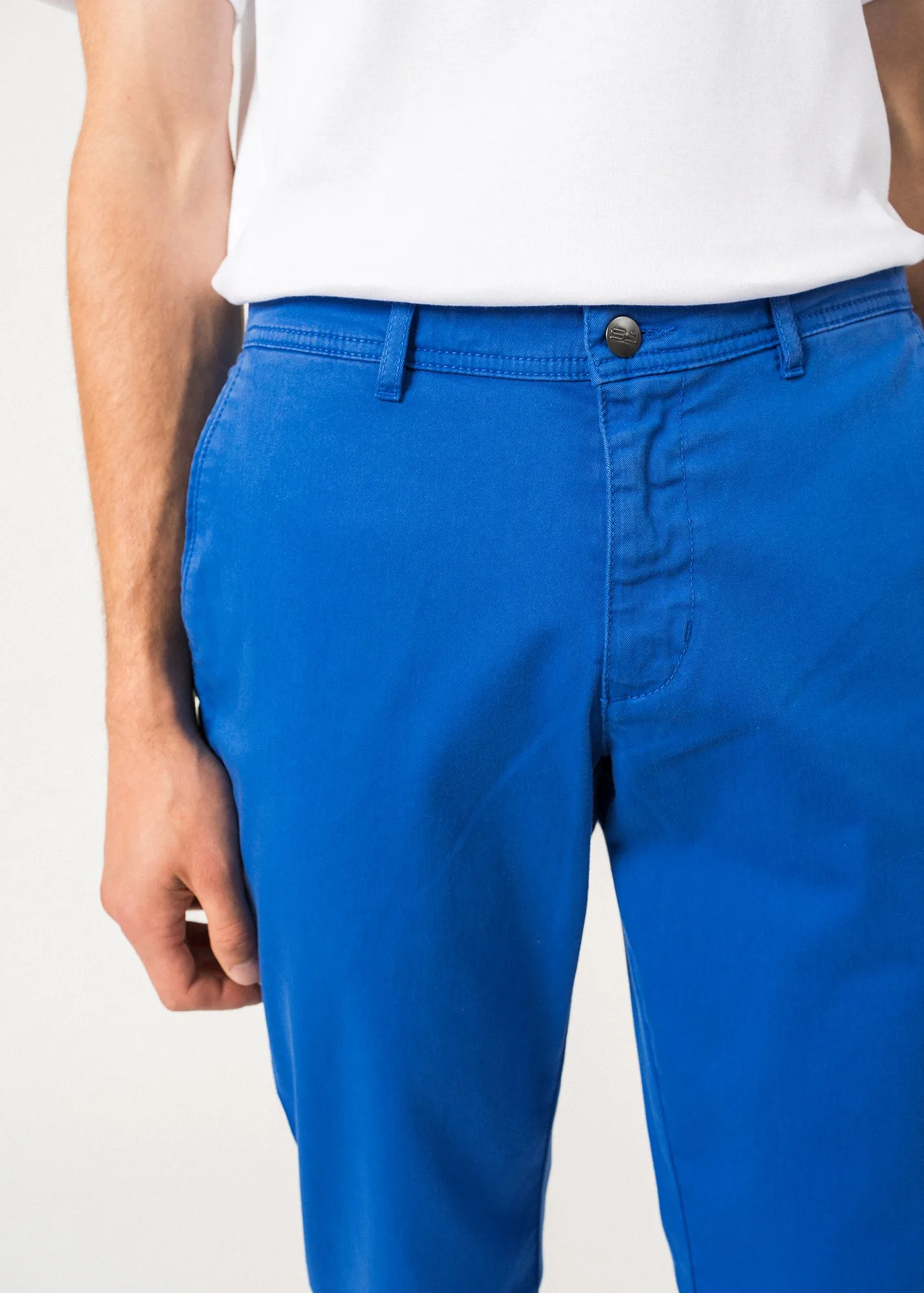 Voile Eté chino pants - in stretch cotton twill (MER)