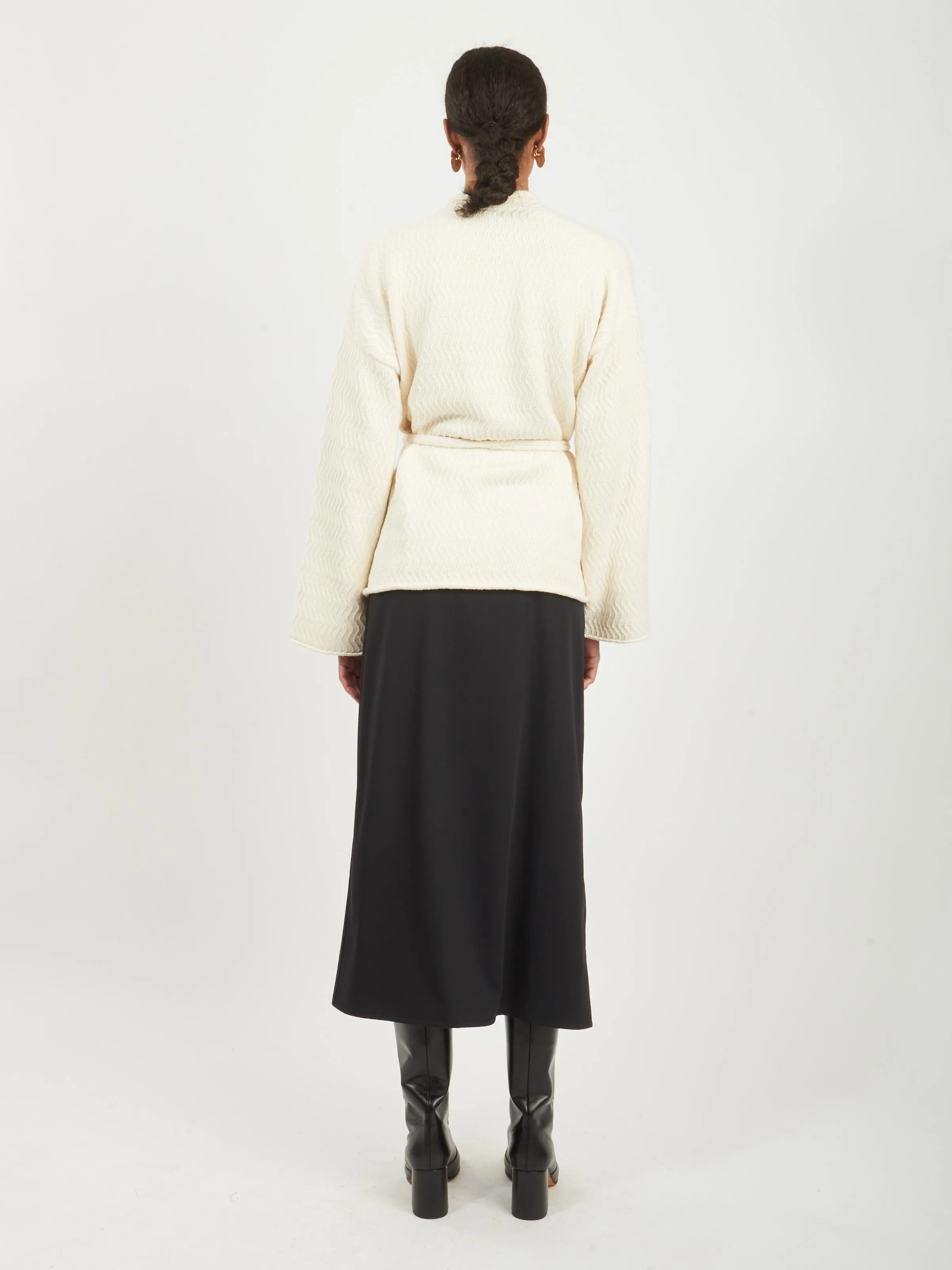 White Zig Zag Cardigan