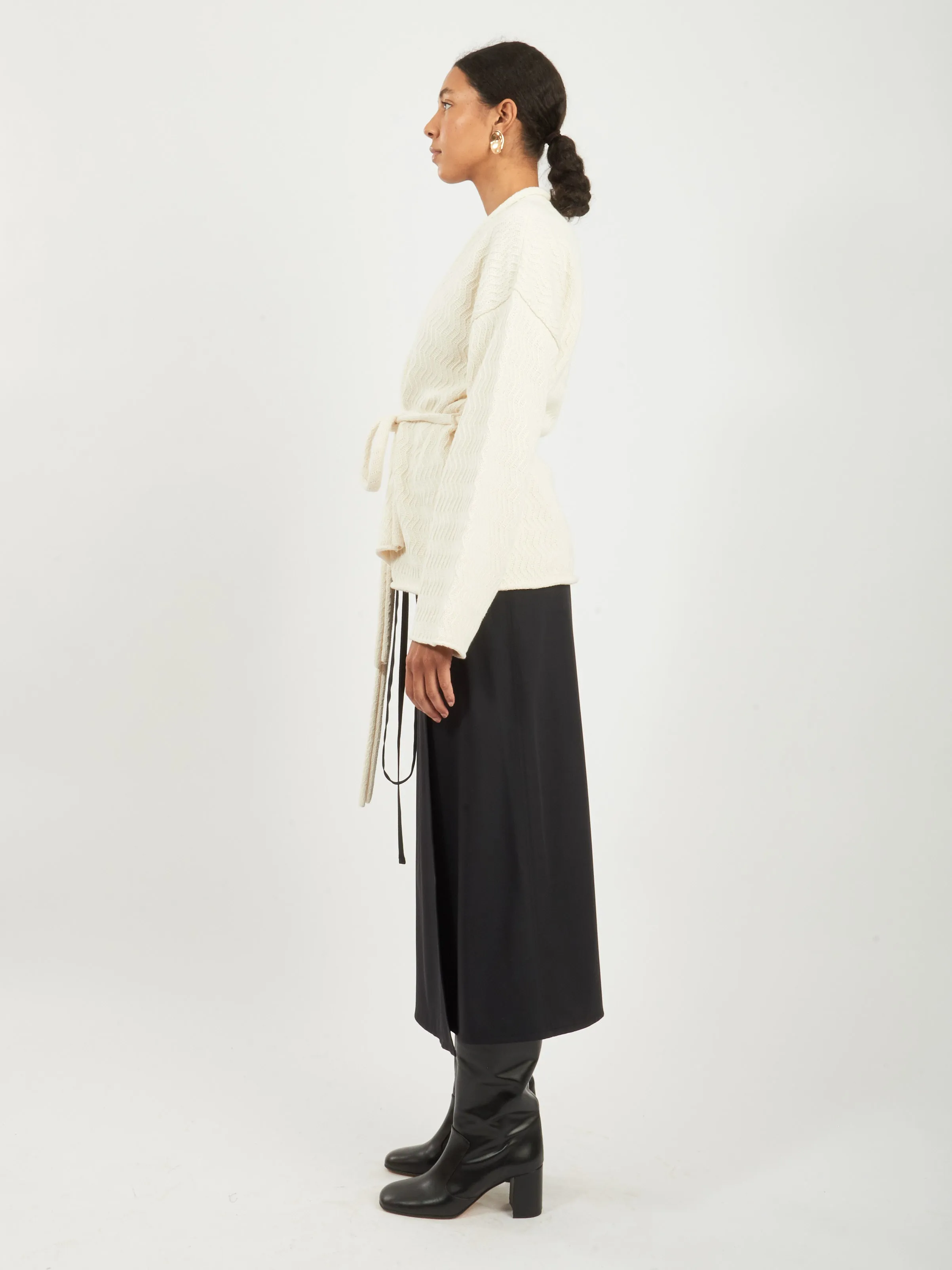White Zig Zag Cardigan