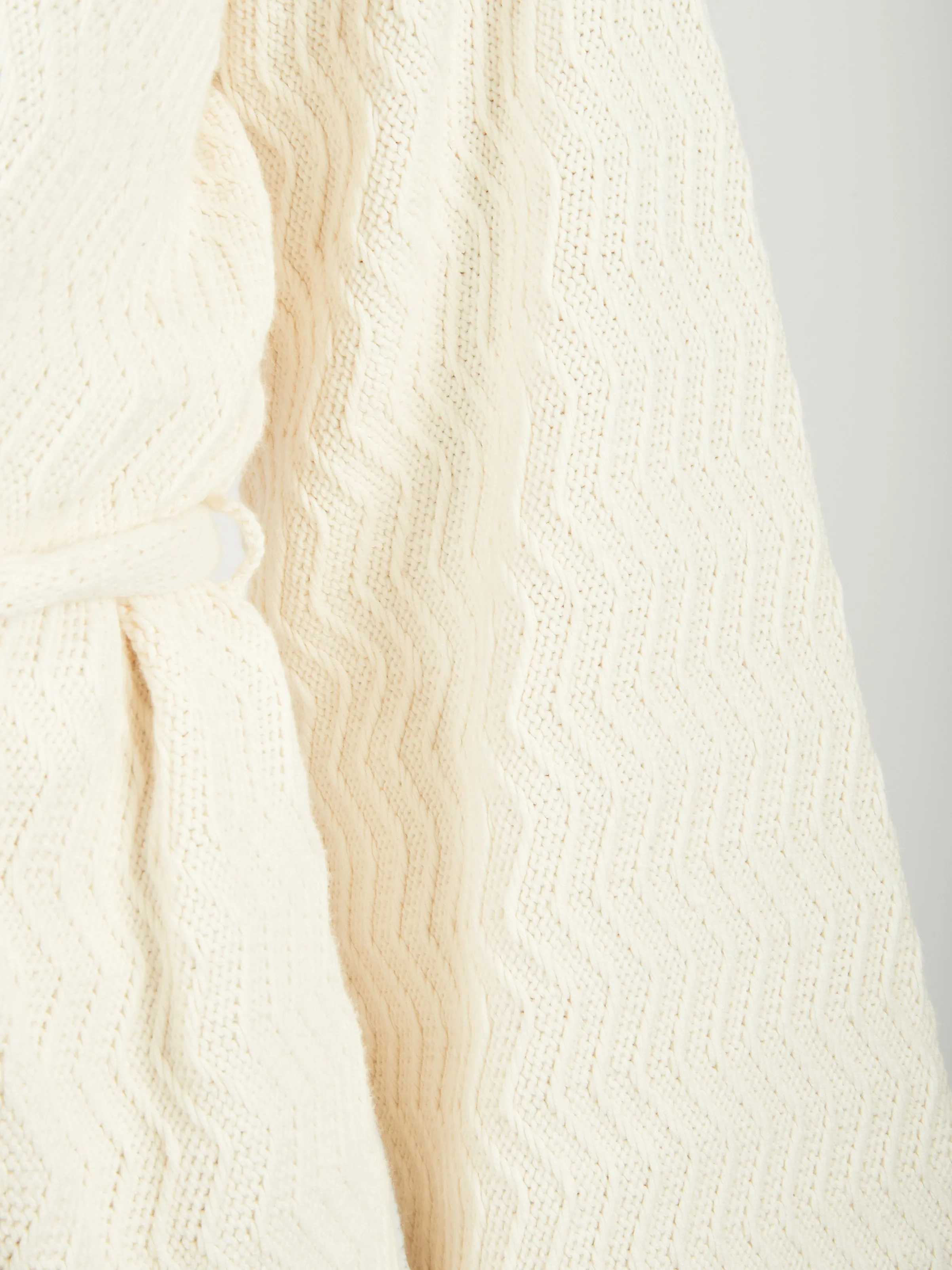White Zig Zag Cardigan