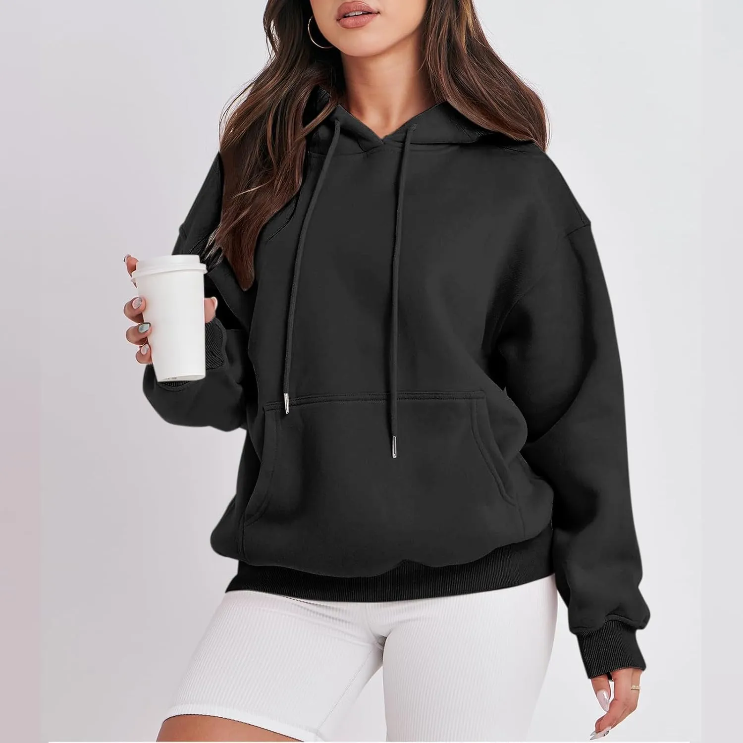 Womens Oversized Hoodies Fleece Sweatshirts Long Sleeve Sweaters Pullover Fall Outfits sweatshirts