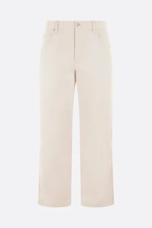 Workwear Pattern Cotton Pants